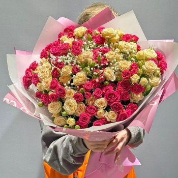 Кустовые мини розы из 29 веток